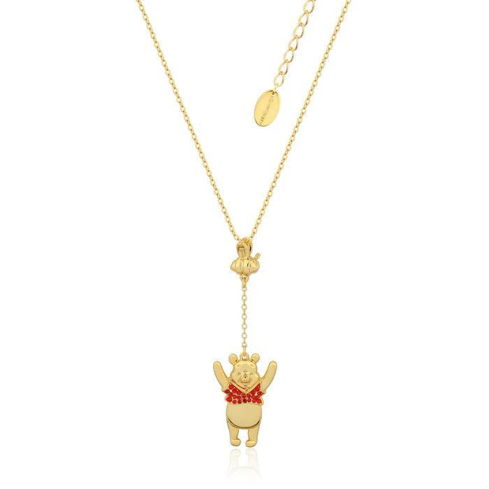 Gold Plated Winnie The Pooh Drop Necklace